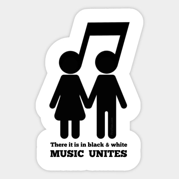 Music Unites Us Sticker by FirstTees